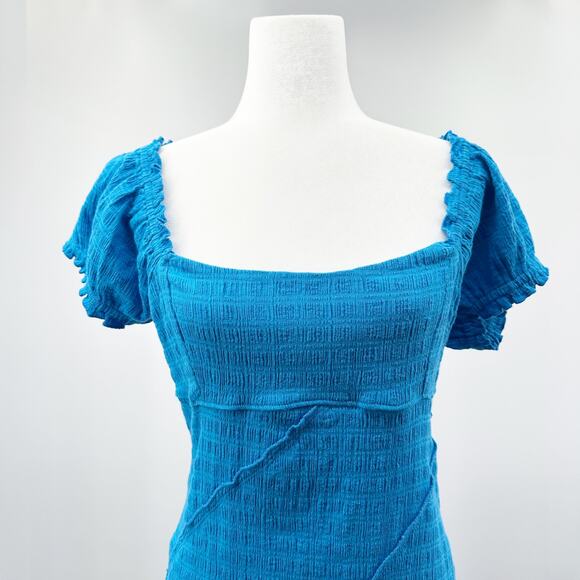 Free People Endless Summer‎ Elle Mini Dress in Catalina Blue Size Medium - Picture 5 of 11
